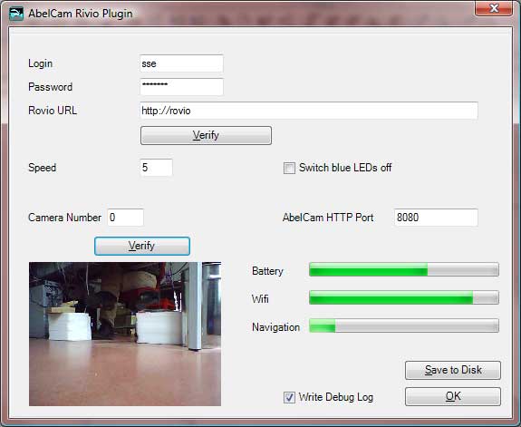 Rovio Plugin for AbelCam WebCam Server