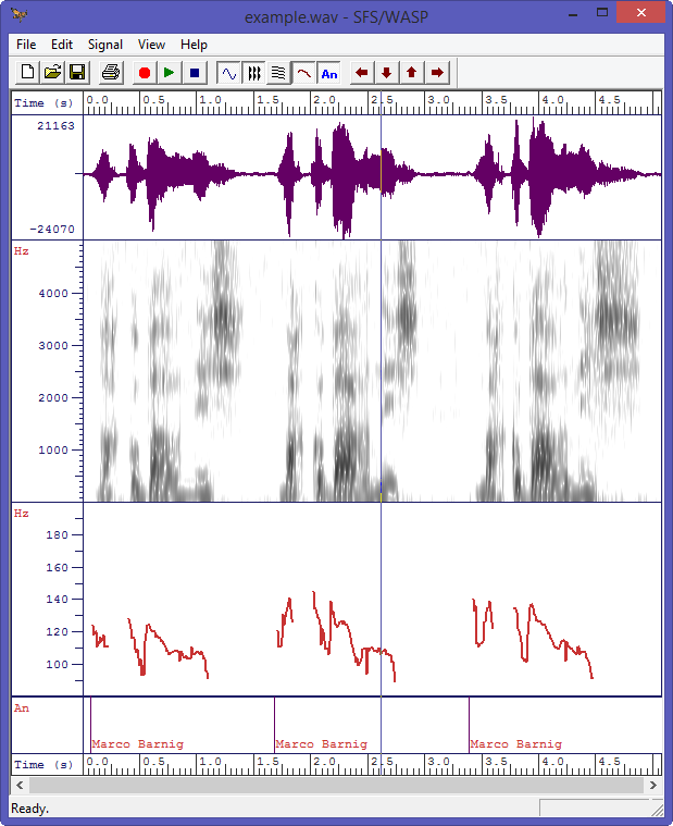 WASP customized spectrogram