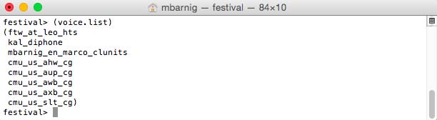 Festival : voice.list
