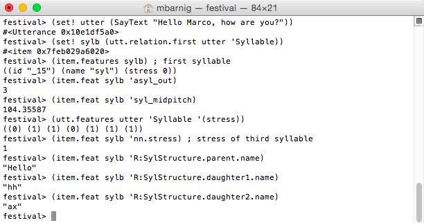 Utterance Syllable