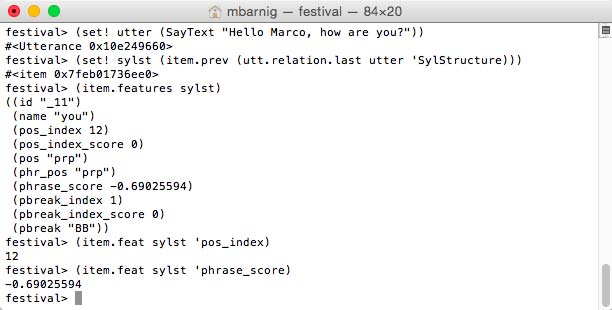 Utterance SylStructure