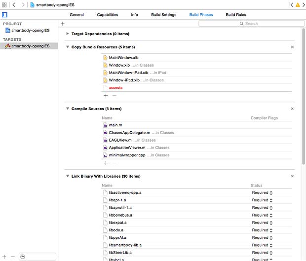 Xcode IDE Buildphases