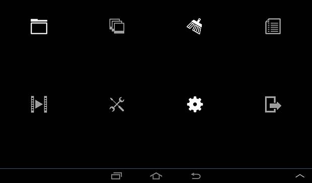 Android DICOM Mobile menu panel