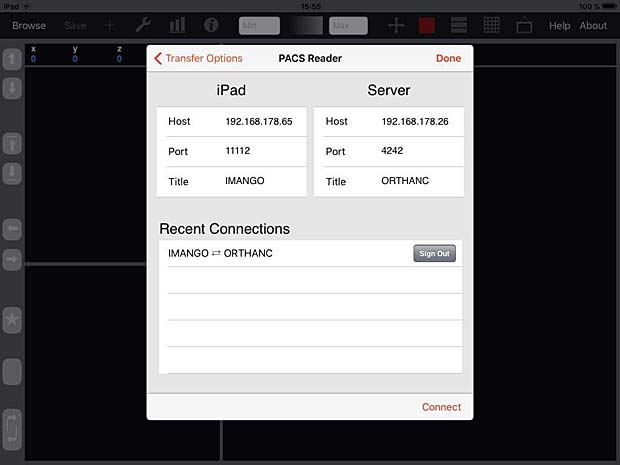 iMango Server Configuration Panel