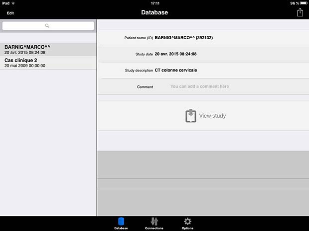 ITA View database panel