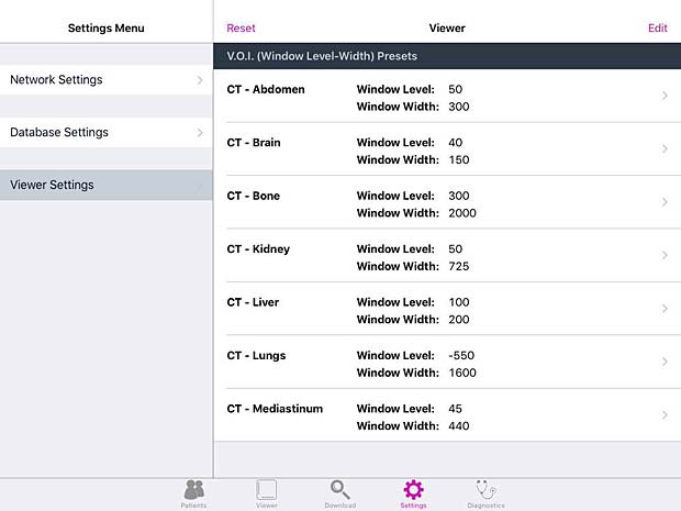 Keiron viewer settings