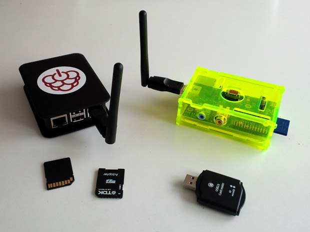 OrthancPi's with USB WiFi adapters, SDcards and SDcard-reader